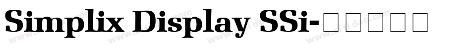 Simplix Display SSi字体转换